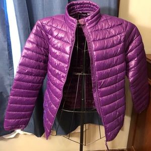 Purple puffy jacket